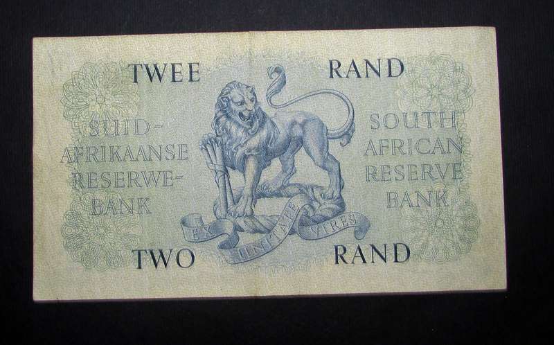Republic of South Africa :Rissik Two Rand Banknote
