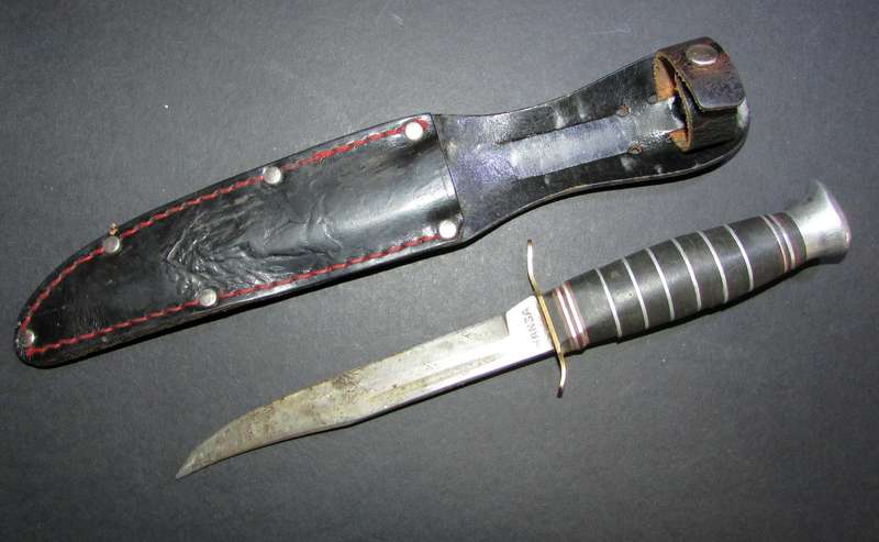 Vintage Sheriff Knife by Solignen with Sheath