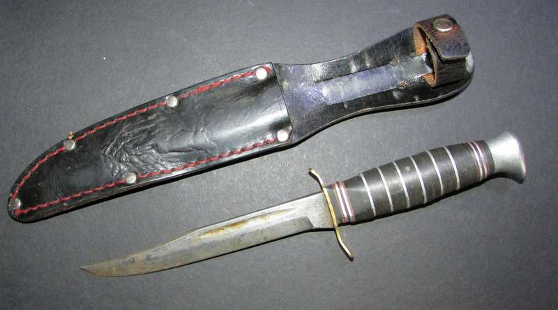 Vintage Sheriff Knife by Solignen with Sheath