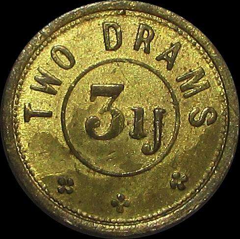 Antique Victorian Apothecaries Weight - 2 Drams