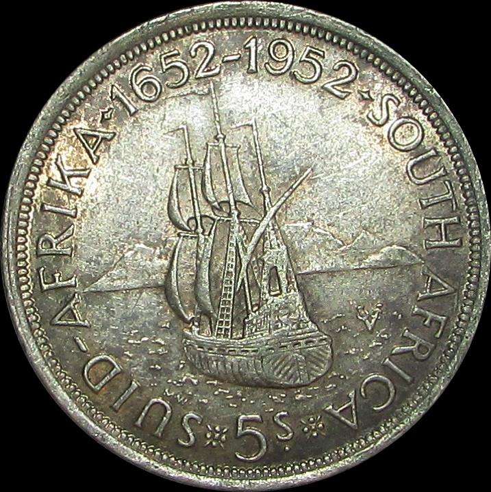 Union of South Africa - 1952 Silver Crown