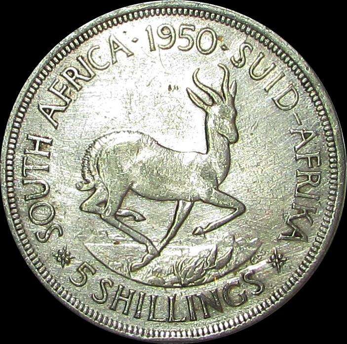 Union of South Africa - 1950 Silver Crown