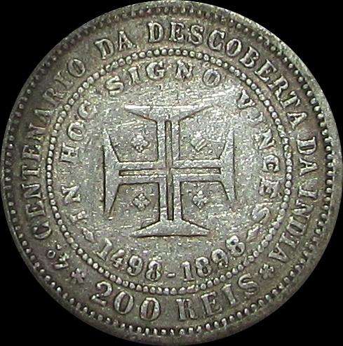 Portugal - 1898 Silver 200 Reis