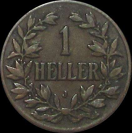 German East Africa - 1907 1 Heller