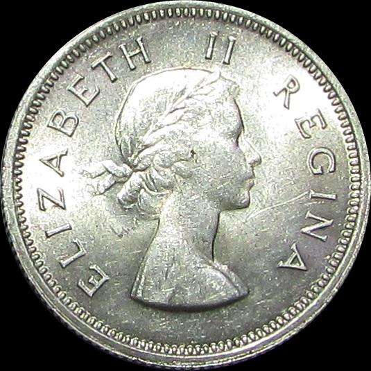 Union of South Africa - 1956 Silver Shilling