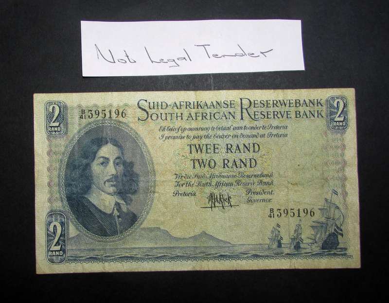 Republic of South Africa - De Kock Two Rand Banknote