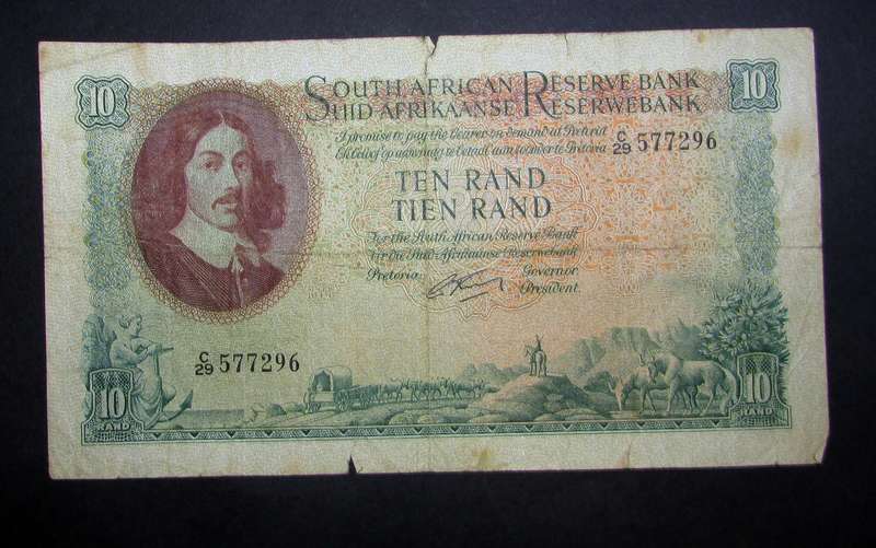 Republic of South Africa - Rissik 10 Rand Banknote