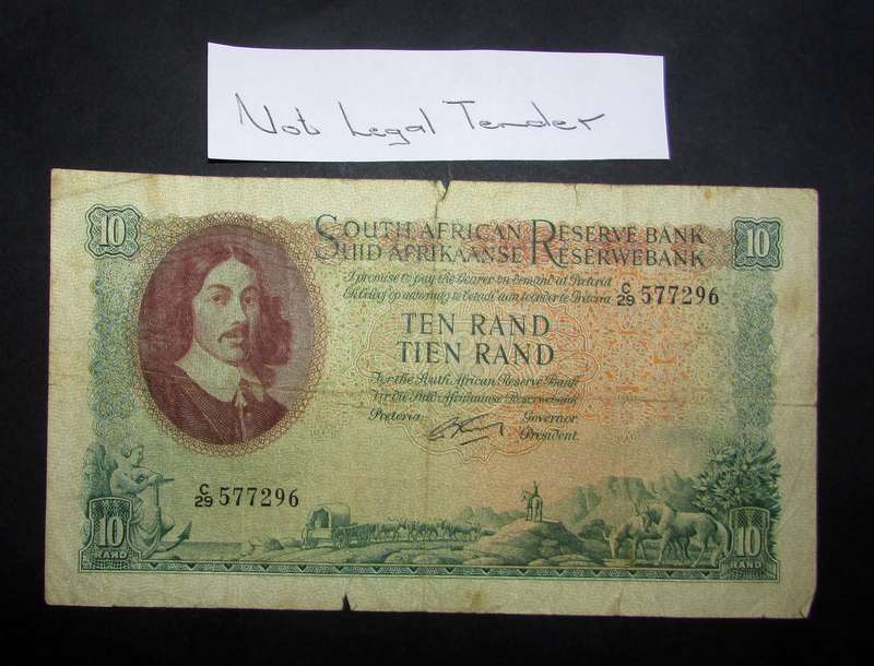 Republic of South Africa - Rissik 10 Rand Banknote