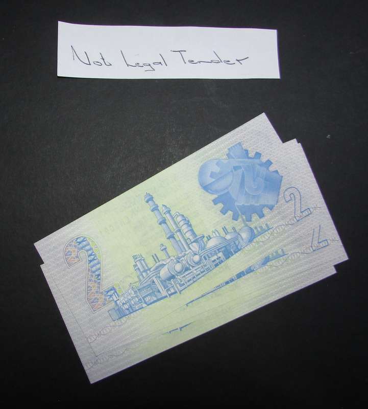 Republic of South Africa - De Kock Two Rand Banknotes in Sequence