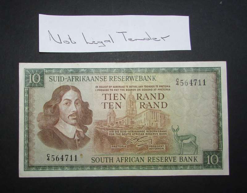 Republic of South Africa - Rissik Ten Rand Banknote