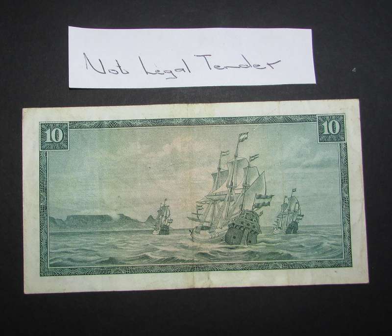 Republic of South Africa - De Jongh Ten Rand Banknote