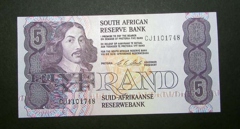Republic of South Africa - Stals Five Rand Banknote