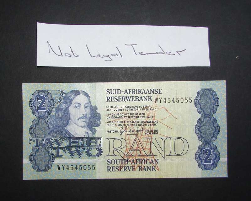 Republic of South Africa - De Kock Two Rand Banknote ( Replacement )