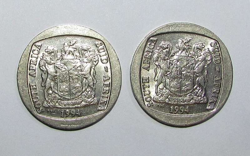 Presidential Inauguration Five Rand Coins