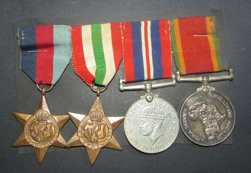 Full Size World War Two Group of 4:P6604 J.C.Louw
