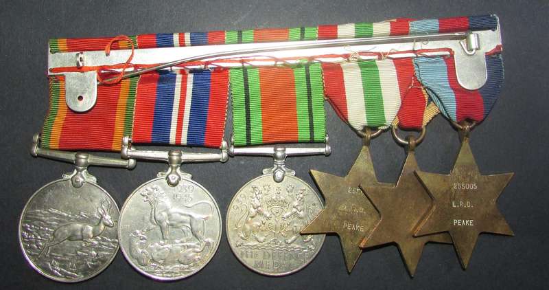 Full Size World War Two Group of 6:255005 L.R.D.Peake