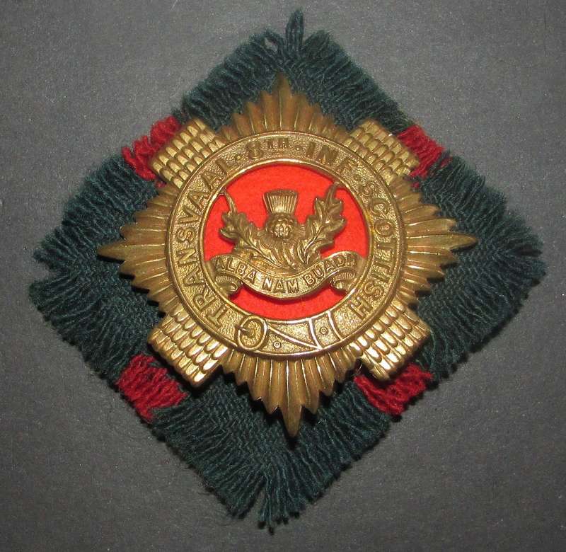 SADF - Transvaal 8th Infantry Scottish Cap Badge