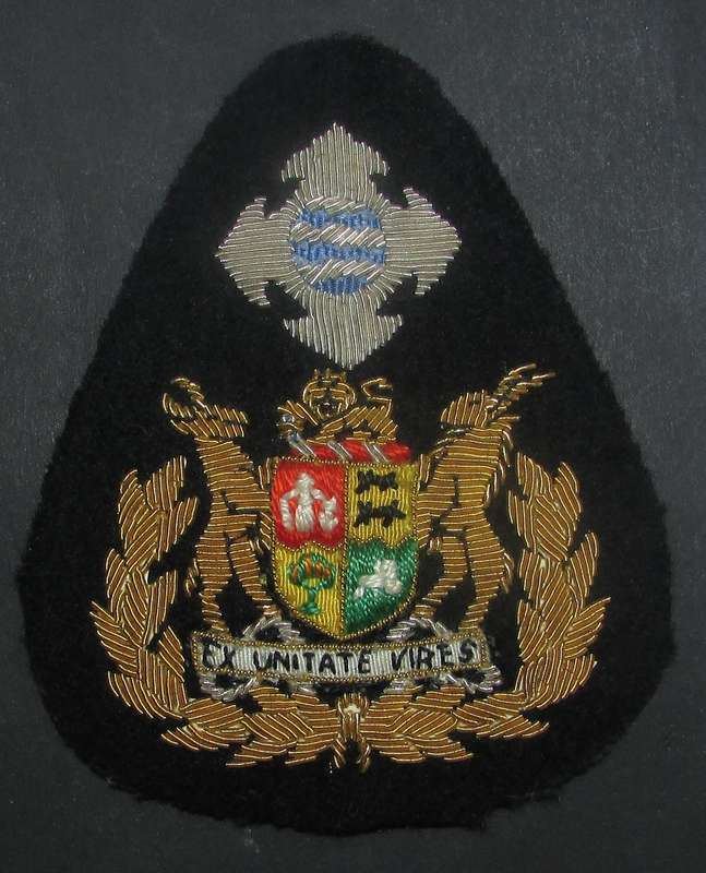 SADF - Sergeant Major of the South African Quartermaster General Bullion Rank Badge