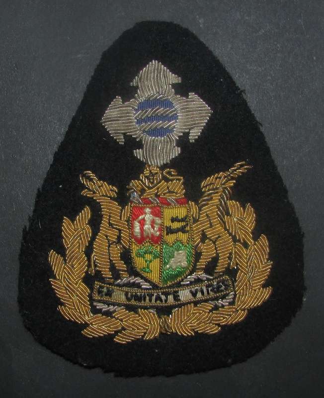 SADF - Sergeant Major of the South African Quartermaster General Bullion Rank Badge