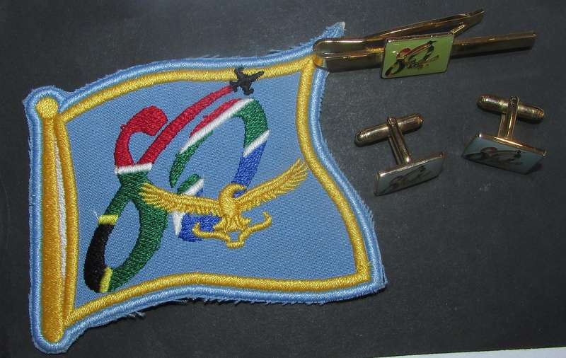 SADF - SAAF 80 Year Lot ( Patch Badge Cuff-Links and Tie-Pin )
