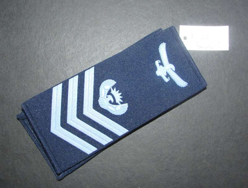 SANDF - South African Air Force Flight Sergeant Rubberized Shoulder Rank Insignia
