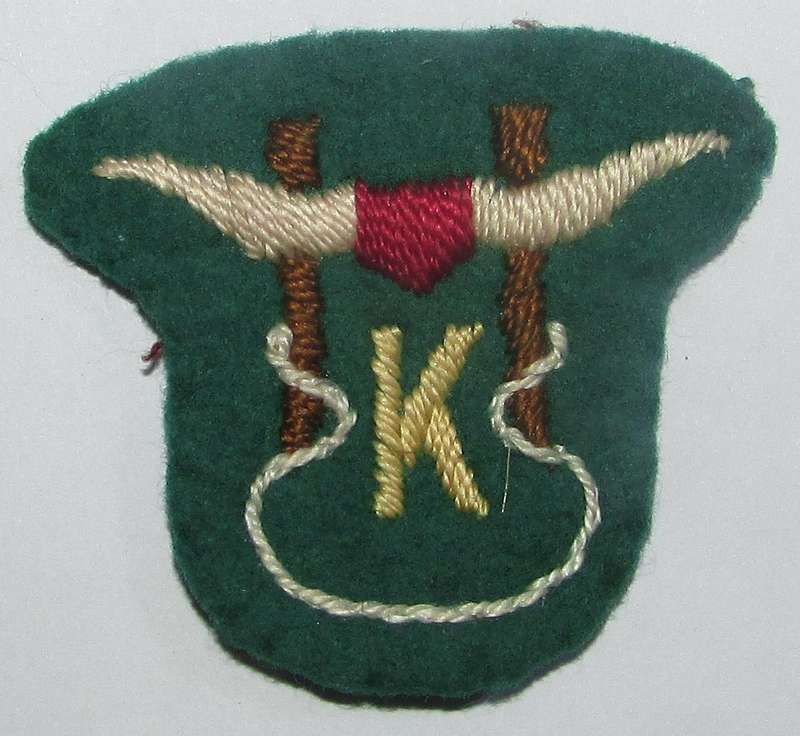 South African Voortekkers Embroidered Badge