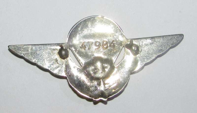 International - Morocco Africa Post WWII Airborne Jump Wings Parachute Badge French Made