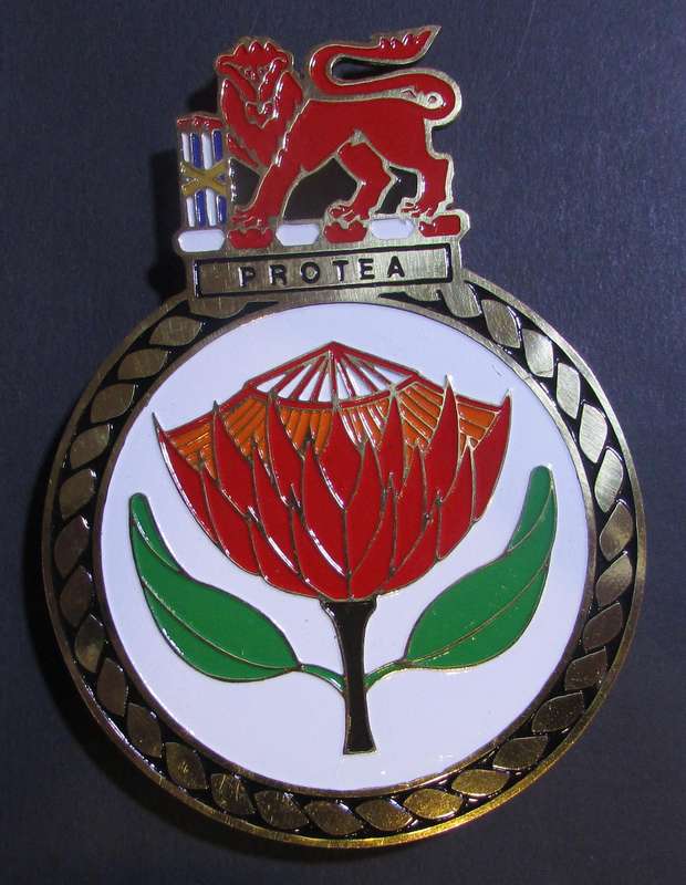 SADF - Navy SAS Protea Plaque Crest
