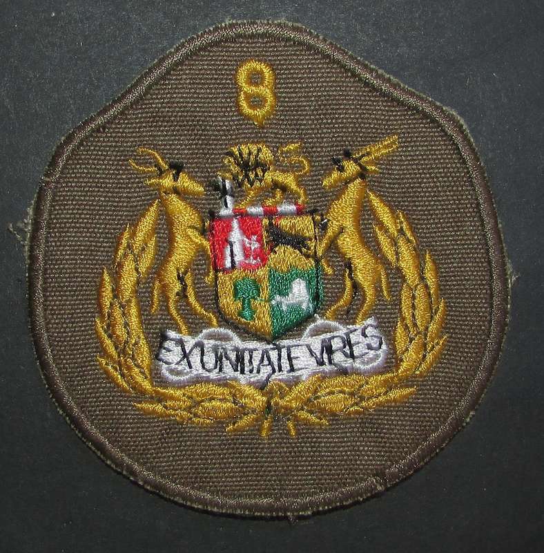 SADF - 8 Division Sergeant Major Rank Badge