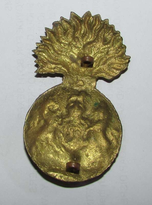 WW1 Royal Scots Fusiliers (Scottish) Regiment Cap Badge