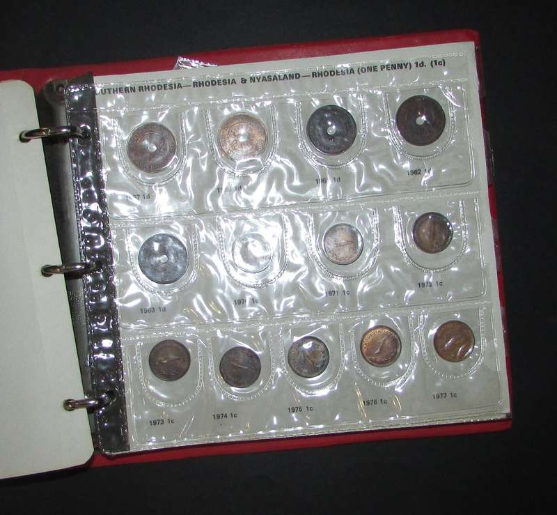 Rhodesia - Coin Album with Coins