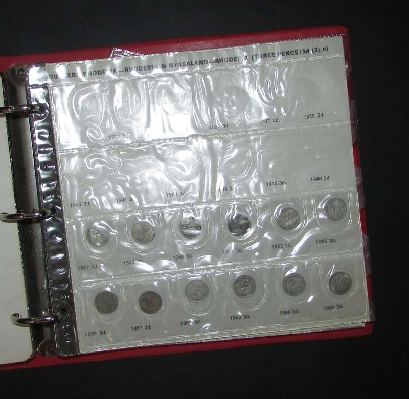Rhodesia - Coin Album with Coins