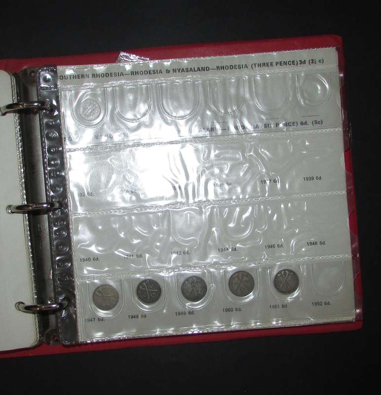 Rhodesia - Coin Album with Coins