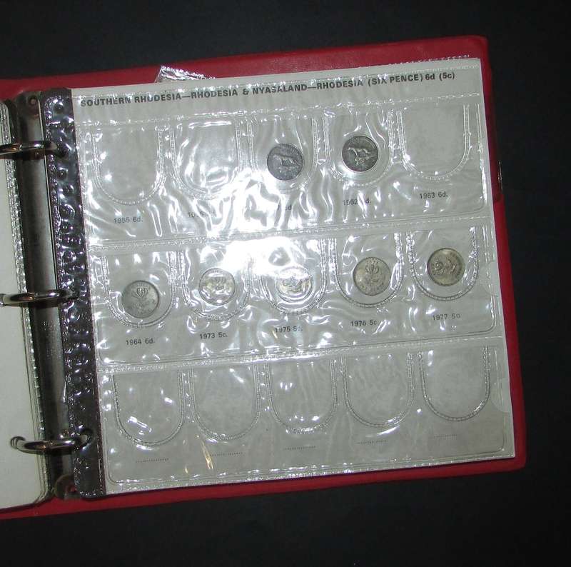 Rhodesia - Coin Album with Coins