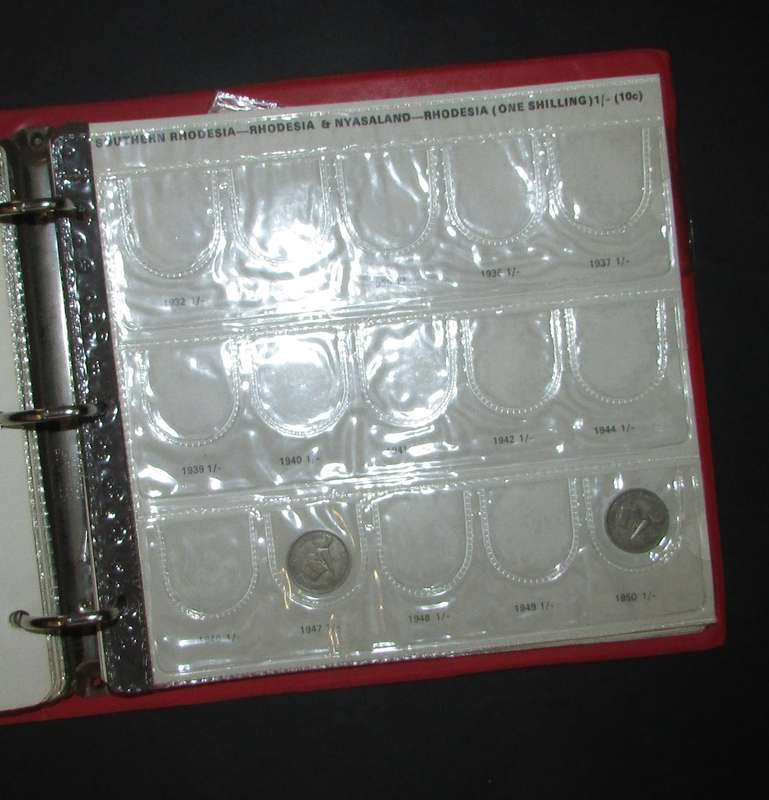 Rhodesia - Coin Album with Coins