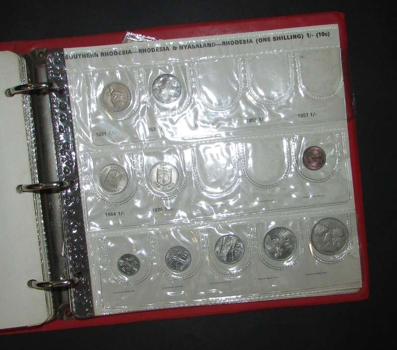 Rhodesia - Coin Album with Coins