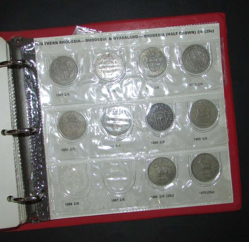 Rhodesia - Coin Album with Coins