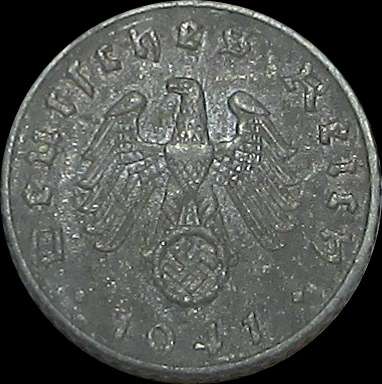 German 5 Phennig Dated 1941