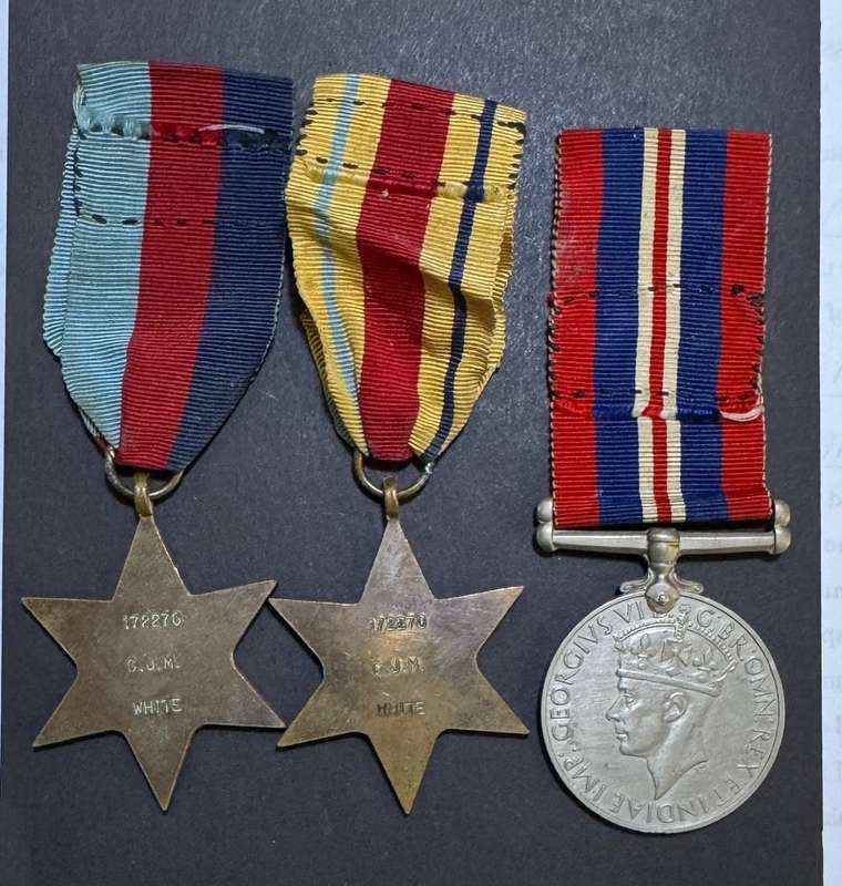 Full Size World War Two Group of 3 : White