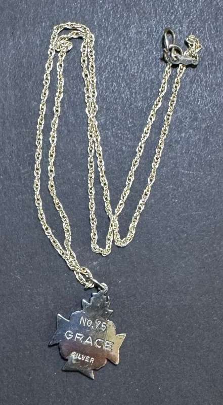Rhodesia - Rhodesia Regiment Sterling Silver Officers Necklace with Pendant