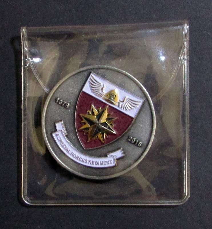 SA Army Special Forces (Recce) - 4 Special Forces Regiment 40 Year Numbered Challenge Coin
