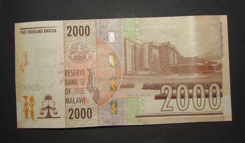 Reserve Bank of Malawi - 2000 Kwacha Notes in Sequence and UNC - Bid Per Note