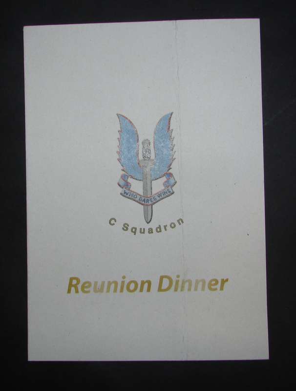 Rhodesian SAS C-Squadron Dinner Programme