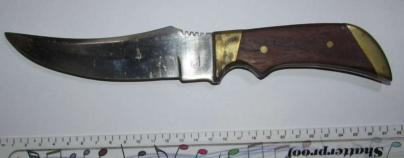 Vintage Hunting Knife with Pouch