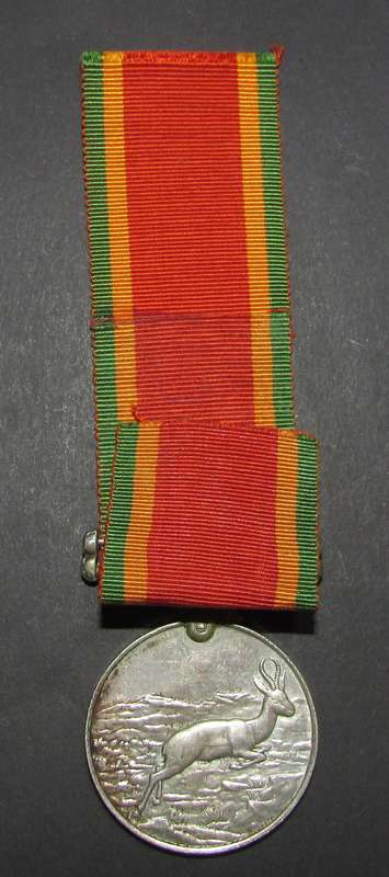 Full Size Sterling Silver Africa Service Medal:53470 R.K.Matthews
