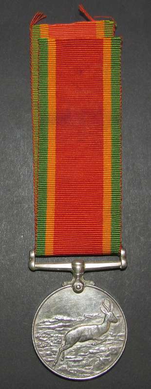 Full Size Sterling Silver Africa Service Medal:13588 A.M.Ackerman