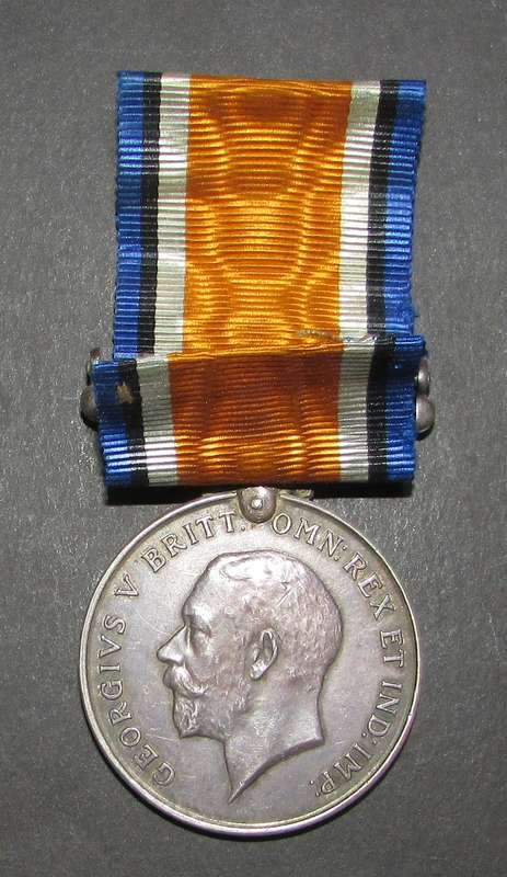 Full Size World War 1 Sterling Silver War Medal:CLR SJT G.Lovai SA Irish
