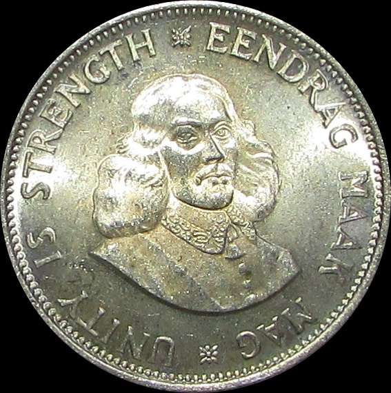 1964 Republic of South Africa Silver 20 Cent Piece