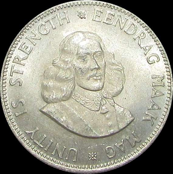 1964 Republic of South Africa Silver 20 Cent Piece