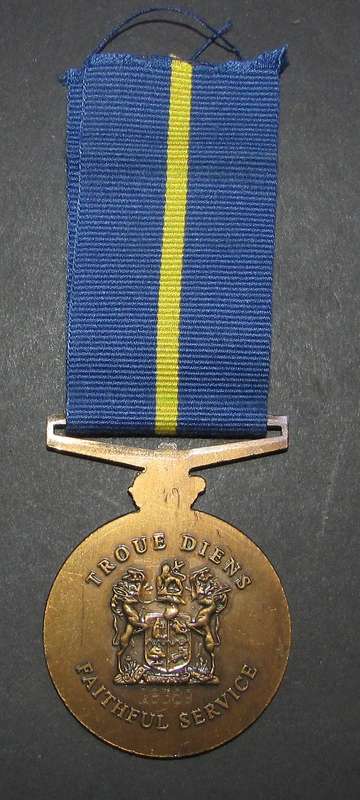 Full Size South African Faitful Service Medal